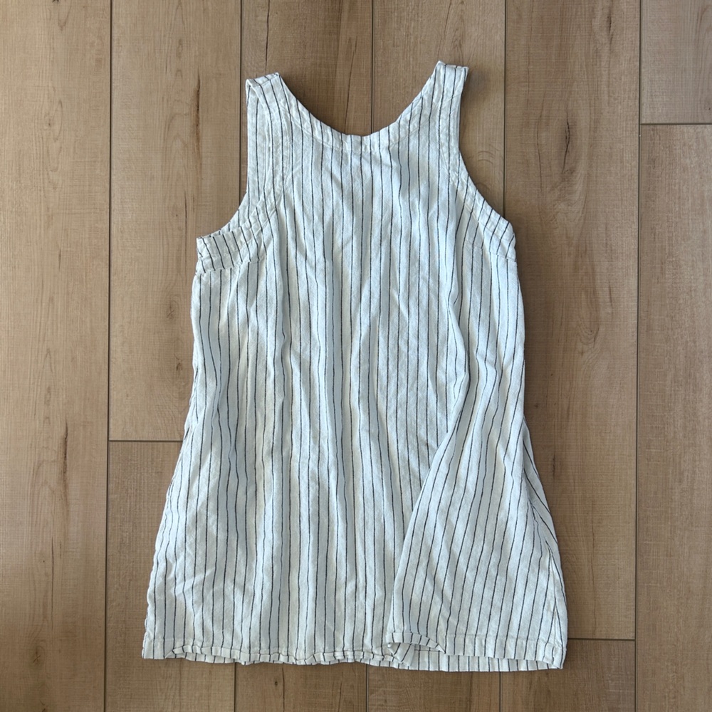 a new day Black and White Striped Top
